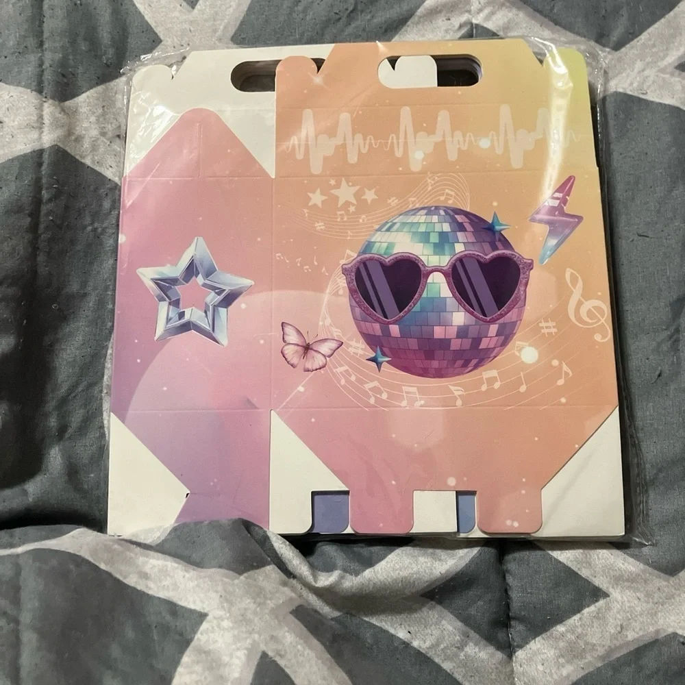 Colorful Music Themed Favor Boxes
